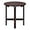 Dark Brown, variant on YKITRD Dylan Adirondack Style Round Outdoor Side Table - Gray Finish, Weatherproof and UV-Resistant, Ideal for Patio, Garden and Poolside Decor