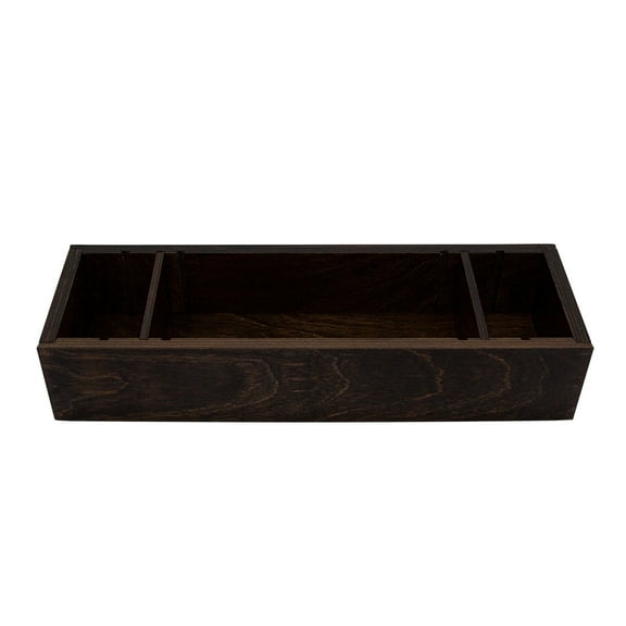 Wooden Condiment Caddy, Kitchen Caddy, Dark Walnut Stain, New