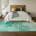 thumbnail image 6 of Addison Rugs Mayfield Washable Transitional Modern Teal Rectangle Rug, 8' x 10', 6 of 6