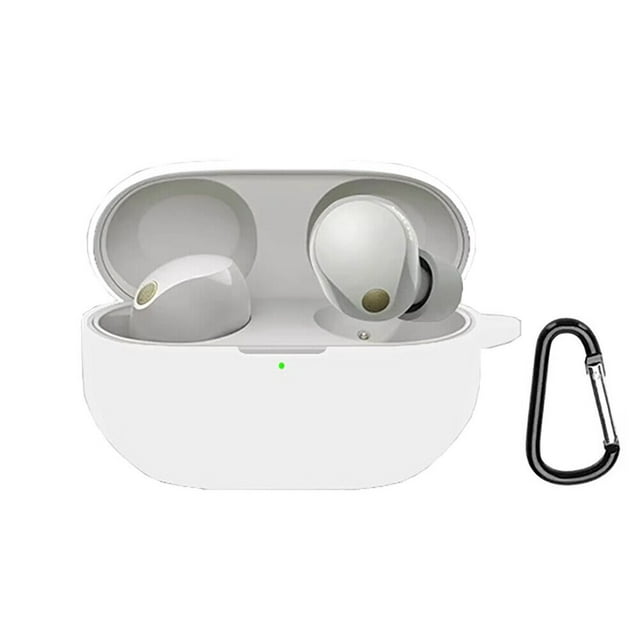 GadgetCom Replacement Case Compatible with Sony WF-1000XM5 , Shockproof Silicone Case Earbuds Pouch Cover With Clip Hook