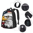 thumbnail image 2 of Disketp American Bald Eagle Mochila Minimalista de Gran Capacidad, Mochila de Viaje para Escuela, Trabajo o Uso Diario, 2 of 6