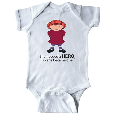 

Inktastic She Needed a Hero so She Became One Gift Baby Boy or Baby Girl Bodysuit