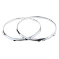 thumbnail image 1 of 2 Pcs14 Pulgadas Aro de Tambor de Caja Drum Hoop Duradero - Blanco, 8 hoyos Sunnimix Aro de caja del anillo de la caja, 1 of 8