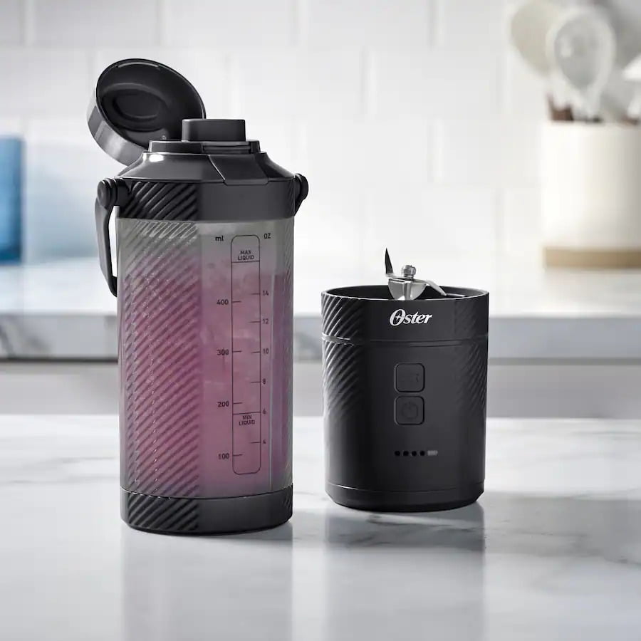 Oster GoMAX Portable Blender, Smoothie Blender, Personal Blender, Black