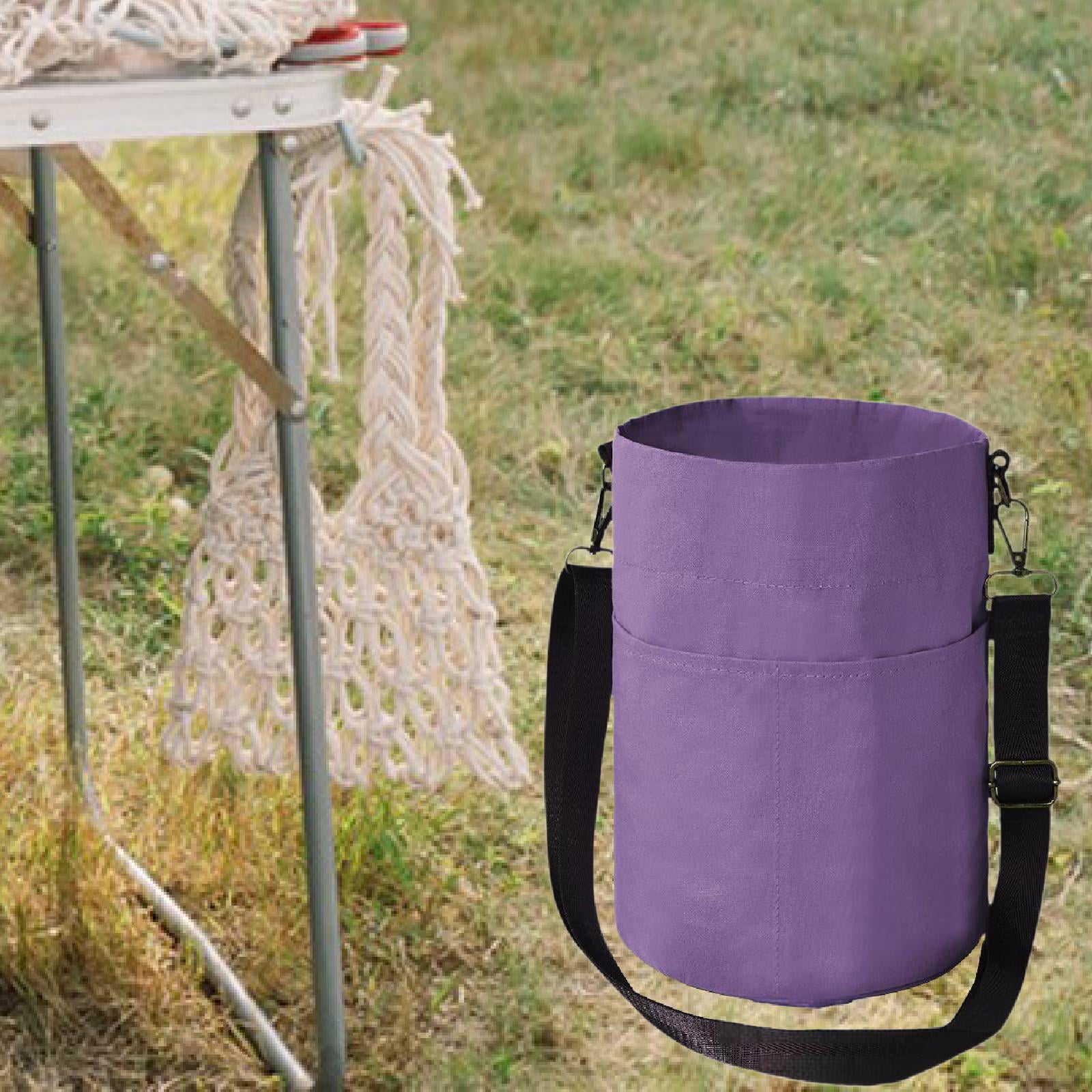 HILABEE Yarn Storage Organizer, Knitting Bag, Handbag, Knitting Tote, Sturdy Carrying Bag, Sewing Accessories, Crochet Bag, Yarn Holder Purple