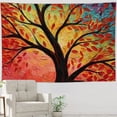 thumbnail image 5 of RKSupls Christmas Tapestry Wall Art, Tree of Life Hanging Tapestry Decoration for New Year Bedroom, Living Room, Dorm, Apartment Home Decor,90*60in, 5 of 5