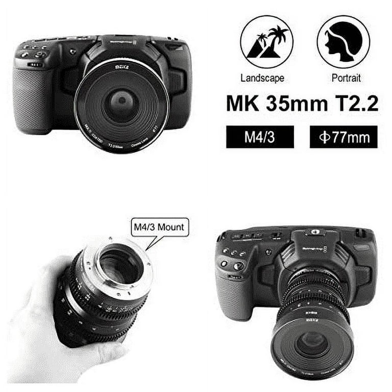 Meike 35mm T2.2 Mini Fixed Prime Manual Focus Wide-Angle Cinema