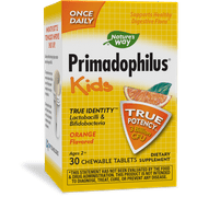 Nature's Way Primadophilus Kids Chewable Probiotic, 3 Billion CFU, 30 Chewables