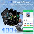 thumbnail image 2 of OKG Smart Watch, 1.85" Smartwatch for Men Women (Answer/Make Call), 120+ Sport Modes Fitness Tracker, Heart Rate, Sleep Monitor, Pedometer, IP68 Waterproof, Activity Tracker for Android iOS (Black), 2 of 7