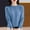 Light Blue, variant on Women Casual Solid Color Bottoming Shirt Slim High Collar Knitted Long Sleeved Top Womens Thermal Shirt Pack Mens Thermal Underwear Winter Underwear Thermal Men Tops Thermal Underwear for Women Cold