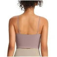 thumbnail image 5 of Pincandy Womens Y Back Longline Sports Bras - Spaghetti Straps Racerback Padded Yoga Workout Crop Tank Top, 5 of 5