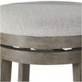 thumbnail image 5 of OSP Home Furnishings Swivel Stool 30" with Slatted Back in Antique Grey Finish, 5 of 5