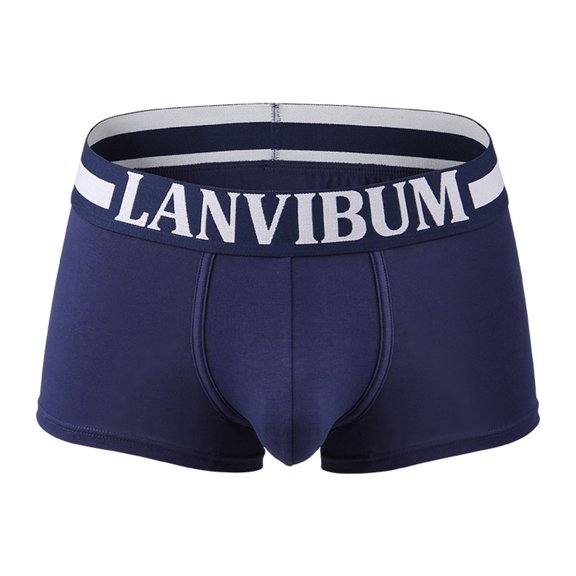 Sngxgn Stretch Mens Boxer Briefs Mens Underwear(Dark Blue,XL)