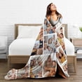 thumbnail image 2 of AISENIN Custom Blanket with Photo Text Personalized Gift Custom Flannel Blankets Using Your Photos Birthday Anniversary Wedding Christmas Memorial Gifts, 2 of 5