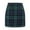 Dark Green, variant on Women's Plaid Mini Skirt High Waist Pencil Bodycon Short Fall Skirts