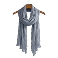 thumbnail image 7 of Hkoxplj Soft Cotton Blend Crinkle Scarf Lightweight Fashion Shawl Wrap for Women Men Summer Travel Head Scarf Versatile Breathable Solid Color Scarf Perfect for Outdoor and Daily Wear, 7 of 7
