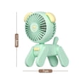 thumbnail image 3 of Ventilador portátil,Ventilador de escritorio USB eléctrico silencioso ajustable silencioso,Ventiladores de mesa de escritorio personales portátiles con forma de perro mascota,3 velocidades, 3 of 8