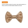 thumbnail image 4 of Uxcell 30pcs Coffee Bow Ties 1.5"x1" Mini Bowknot for Crafting Little Satin Bows, 4 of 5
