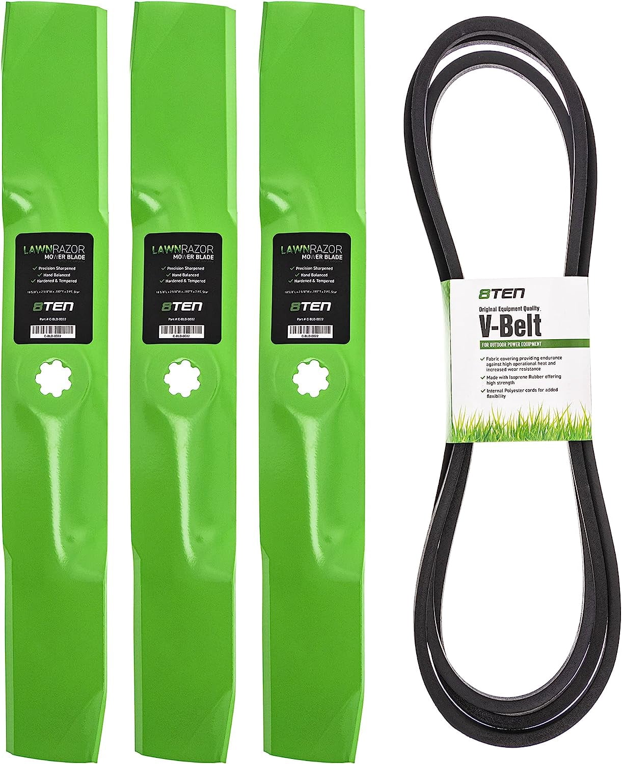 Deck Blade Belt Kit for John Deere D170 G110 190C LA150 LA175 GX21380