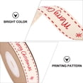 thumbnail image 2 of Miangastore 1 Roll Christmas Theme Gift Packing Ribbon Printing Clothing Edging Cotton Belt, 2 of 9