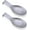 Silver, variant on Vila KuChe Stainless Steel Spoon Rest for Kitchen 2pcs