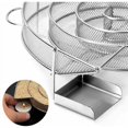 thumbnail image 4 of Generador de humo frío redondo FlkwoH para ahumadores profesionales - Caja ahumadora de pellets para ahumar carne y pescado con cepillo de limpieza para parrilla de barbacoa, 4 of 5