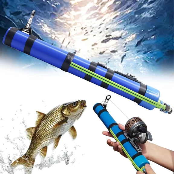2026 Upgraded Telescopic Fishing Catapult Rod – Fly Fishing & Lure Launcher, Dual Use for Saltwater/Freshwater, Outdoor Anglers Travel Gear