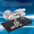 thumbnail image 4 of Sterling Engine Model, High Hardness Stirling Engine Educational Toy with Colorful LED Light for Class, 4 of 7