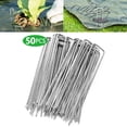 thumbnail image 1 of Grapas De Jardín En Forma De U De Metal Plateado Con Clavija De Jardín 50 Uds. Advancent TO003590-00, 1 of 5