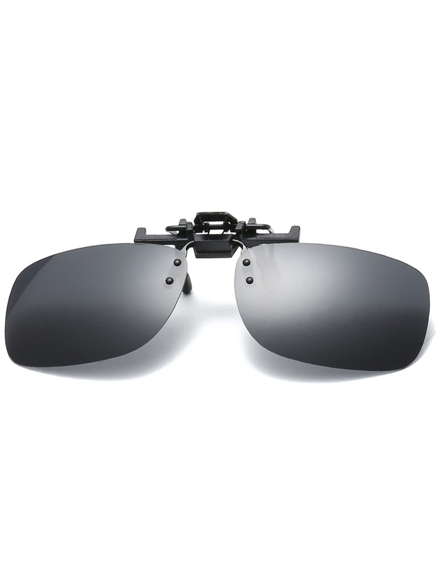 Men Polarized Clip On UV400 Flip Up Myopia Sunglasses Car Driving Lenses Summer