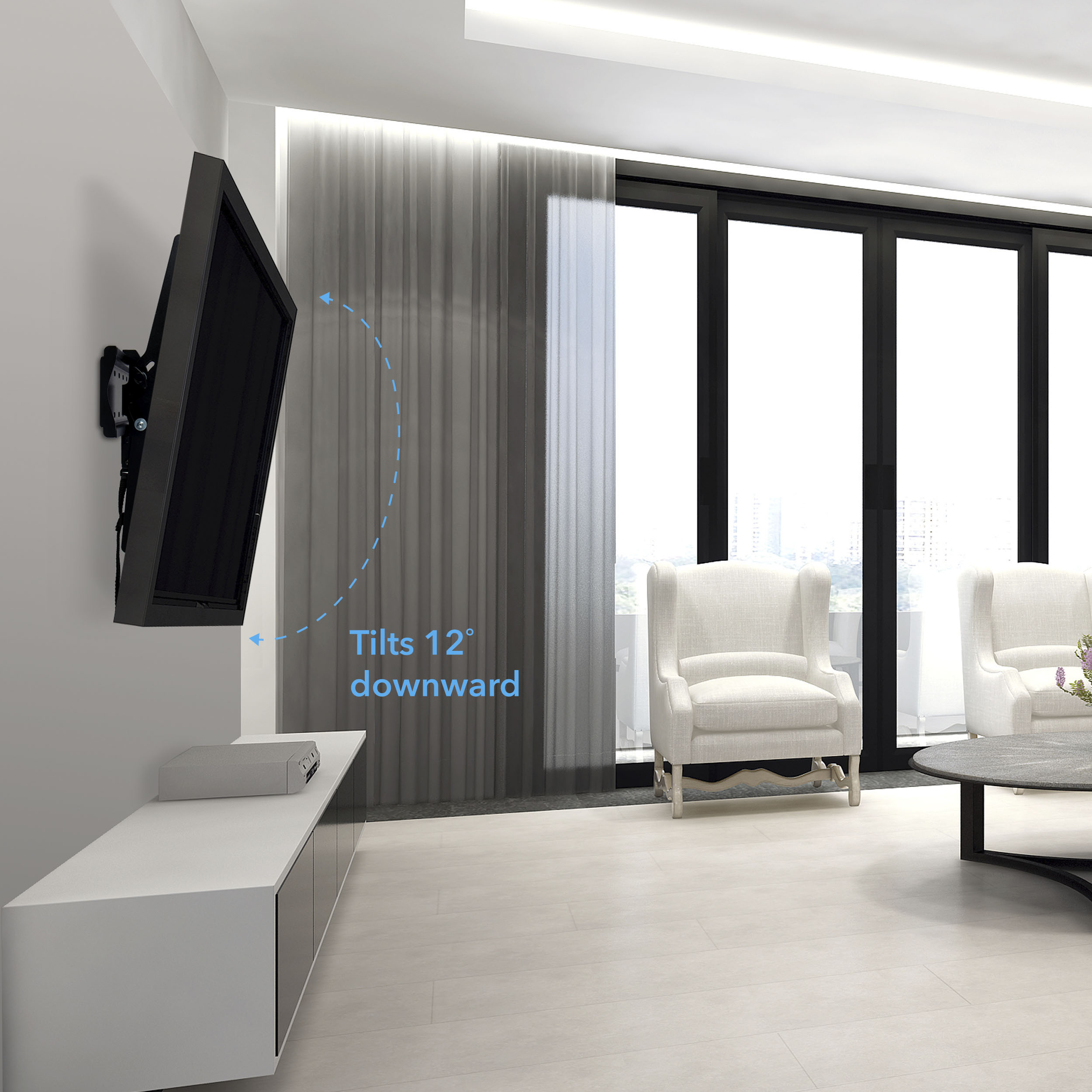 ONN Tilting Wall Mount for TVs, Multiple Sizes