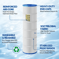 thumbnail image 5 of C1750 Pool Filter Cartridges Compatible with Hayward C1750, CX1750RE, Heavy Duty 5oz Fabric for Superior Filtration & Durability, Replaces Pleatco PA175, Unicel C-8417, Filbur FC-1294, 5 of 9