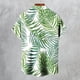 thumbnail image 5 of ZHAOCHENG Camisa hawaiana de manga corta para hombre, de verano, con bolsillo frontal, estampado hawaiano, informal, de algodón, estilo funky, de lino para playa, camiseta Y2K para hombre., 5 of 5