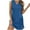 A-Blue, variant on Womens Soft V-Neck Tank Tops Dress Sleeveless Mini Sundress Casual Solid Color Slit Side Full Slip Summer Dress A-Burgundy