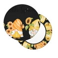thumbnail image 2 of Picia Hello Spring Sunflower Gnomes pattern Round Stool Covers Comfy Seat Covers Stretch Removable WashableChair Slipcover Round Bar Chair Cushion Cover-12 inch, 2 of 7