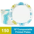 thumbnail image 2 of TG TRIGOLD Compostable Disposable Paper Plates, 10",150 Count, 2 of 6