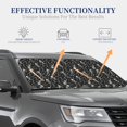 thumbnail image 4 of Wukai Retro Skeleton Dancing On Halloween Party Car Front Windshield Sun Shade,Sun Visor Shield Block Automotive Interior Protector Blocks UV Rays-Large, 4 of 6