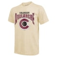 thumbnail image 2 of Men's Majestic Threads Nathan MacKinnon Cream Colorado Avalanche Dynasty Name & Number Tri-Blend T-Shirt, 2 of 3