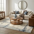 thumbnail image 3 of Ox Bay Bethany 7'5" x 9'5" Gray/Blue Abstract Durable Indoor Area Rug, 3 of 8