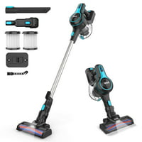 6-in-1 INSE Powerful Suction Lightweight Stick Cordless Vacuum Cleaner with 2200mAh Rechargeable Battery, up to 45min Runtime