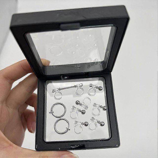 Pendientes de botón de Anime My Dress Up Darling Kitagawa Marin para mujer y hombre, con clip para la oreja
