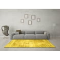 thumbnail image 3 of Ahgly Company Indoor Square Persian Yellow Traditional Area Rugs, 8' Square, 3 of 4