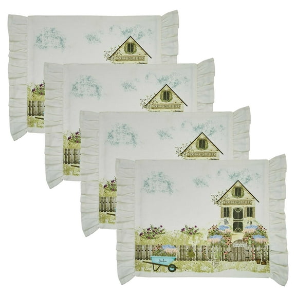 Park Designs Spring Garden White Placemat Set of 4