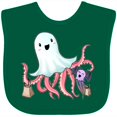 thumbnail image 3 of Inktastic Cute Ghost Octopus Trick or Treating with Bat Boys or Girls Baby Bib, 3 of 4