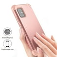 thumbnail image 3 of Dteck Case for Samsung Galaxy A71 5G (6.7-inch),Shockproof Rubber 3-Layer Protection Hybrid Hard Back Phone Case Cover without Screen Protector,Rosegold, 3 of 6