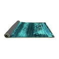 thumbnail image 2 of Ahgly Company Indoor Square Oriental Turquoise Blue Industrial Area Rugs, 3' Square, 2 of 4