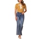 thumbnail image 2 of Blusa de lunares para mujer INSPIRE CHIC con cuello Peter Pan, lazo en el cuello, mangas abullonadas, camisa vintage, talla M amarilla, 2 of 6