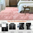 thumbnail image 3 of Jingle bears Fuzzy Rug 3x5 Faux Fur Sheepskin Rug for Living Room Pink Fluffy Area Rug for Girls Bedroom Nursery Room Rectangle, 3 of 6