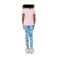 thumbnail image 2 of Champion Girl's 2 Piece Short Sleeve Tee & Legging Active Set (Light Pink/Blue Mist, 8), 2 of 2