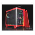 thumbnail image 2 of MONTECH KING 95 PROATX Mid-Tower Computer Case with ARGB PWN Fans, Red, 2 of 5